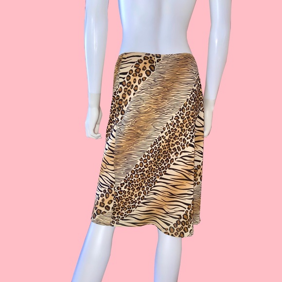 Vintage 90’s Express Animal Print Skirt - Picture 2 of 3
